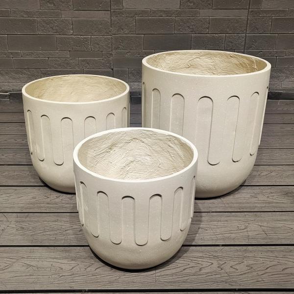 Stunning Garden With Our Durable Fiber Clay Planters D440*390MM