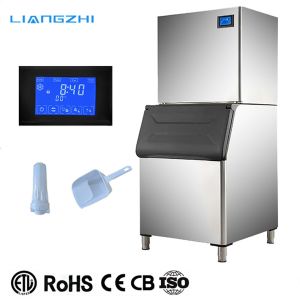 760*640*720mm 1860W LZ-1000 Most Popular Automatic Ice Maker Machine Crescent