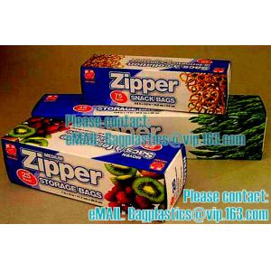 PE LDPE fish food double zip lock plastic packaging bag, eco friendly zip lock