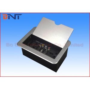 Conference Room Table Electrical Outlets , Flip Up Desk Mounted Power Sockets