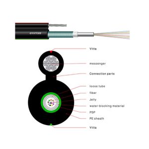 China GYXTC8S Outdoor Optical Fiber Cable Figure 8 12f Cable Aerial Fiber on sale