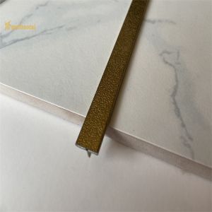 SS201 Stainless Steel Wall Trim Embossed Antifinger Print T Shape