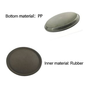 73.5*60cm Nonslip Oval Plastic Tray Large Recycled Plastic Plates Rubber Serving