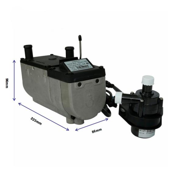 JP Liquid Heater 5KW 12V Diesel Water Heater With Digital Controller For Trailer Truck