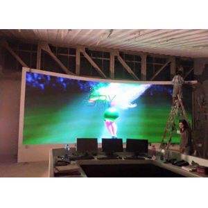 Meeting Room 4mm color Curved LED Screens with High Refresh Rate