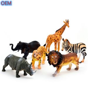 Cheap Custom Plastic PVC Wild Animal Figures Toys For Toddlers OEM Design for sale