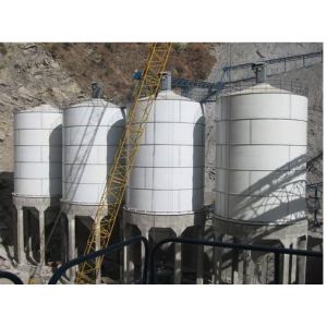 Bulk Barrel 100 Ton OD 3160mm Batching Plant Cement Silo