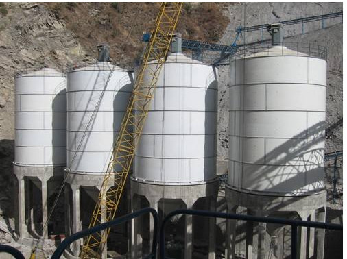 Quality Bulk Barrel 100 Ton OD 3160mm Batching Plant Cement Silo wholesale