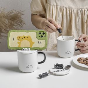 Lead Free Ceramic Coffee Cups Heat Resistance & Microwave Safe Beverage Mug