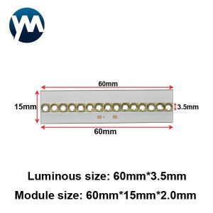 UV LED Module 45W High Power Line Light Source Seamless Splicing Curing Module