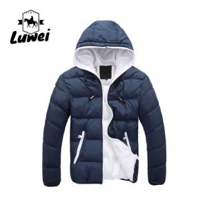 China Long Sleeve Cotton Padded Jackets Zipper Utility Thicken Hooded Coat on sale