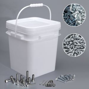 High Quantity 5L 9L 12L 18L 20L Rectangular Square Plastic Bucket For Hardware