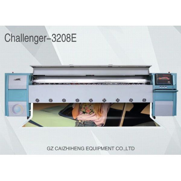 10ft Solvent Color Inkjet Flex Banner Printing Machine High Precision Challenger