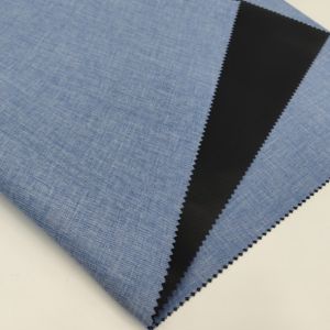 China Blue 600d Cationic Fabric Woven PVC Coated Home Textile on sale
