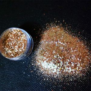 Custom Cosmetic Gold Dust Powder Free Sample with 365 Colors Customized and