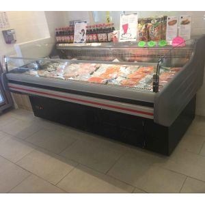 China Over Counter Sushi Fish Display Freezer Open Type Fan Cooling Panasonic R22 on sale
