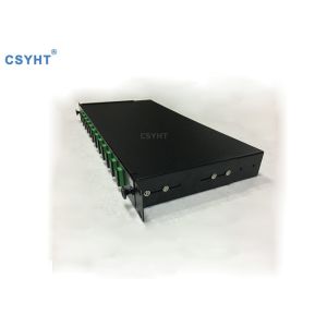 19 Inch 1U 24FO FDF Optic Fiber Distribution Frame With 12 SC Duplex Adapter