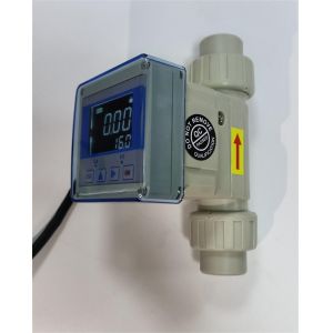 Impeller Flow Meter Plastic Runner Type Corrosion-Resistant With LCD Display