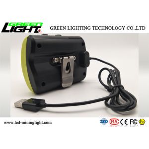18000 Lux 385 Lum Rechargeable Mining Cap Lamps LED Screen All In One Stuture
