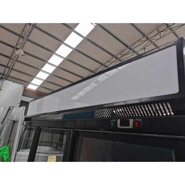 R290 Supermarket 1260L Three Upright Glass Door Fridge With LED