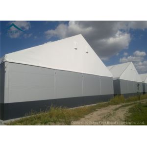 Water Proof Warehouse Tents Aluminium Structure PVC Fabric 15m By 30m