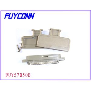 Tyco 180 Degree Male Centronic Solder 50 Pin Connector With Plastic Cover