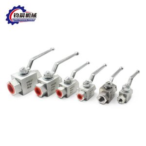 Customized Zweiwege-Kugel Hahn KHB-G1/4 Serie Hydraulischer Hochdruck Port Size