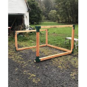 Plating Wood Frame Bracket for Heavy-Duty Deck Edge Work Bench Support