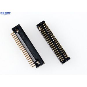 Straight Board To Wire Box Header Connector 1.27mm Pitch 34 Pin Gold Flash