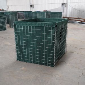 Galvanized Defence Barriers 2x1x1 Flood Protection Barrier Bastion Wall Square