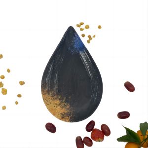 China Camping Melamine Soup Plate 12 Inch Drips Shape Plate Galaxy Pattern on sale