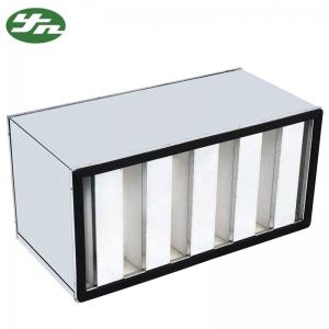 China Box Type V Bank HEPA Air Filter on sale
