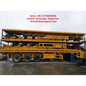 40 Tons Payload Used Truck Trailers Leaf Spring Mechanical Suspension