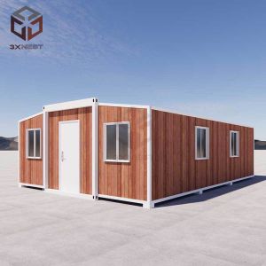 Cheap Relocatable Portable 40ft Expandable Container Home Double Glazed Window for sale