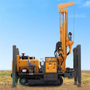 China Crawler Water Well Drilling Rig with Drilling Depth 200m、300m、500m and Diesel Engine on sale