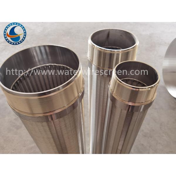 Quality SS 4-1/2", 6-5/8", 8-5/8" Rod Based Continuous Slot Wedge Water Wire Screen wholesale