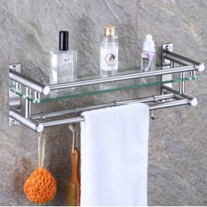 Morden Bathroom Hardware Accessories Rectangular Rack Wall Mounted