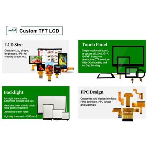 Polcd 7 Inch 800*480 Resolution 50 Pin RGB Screen 7" Capacitive Touch TFT