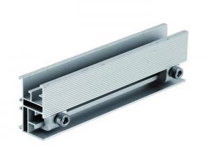 Cheap Adjustable Extruded Aluminum Rail , Solar Panel Mounting System Aluminium Profile Rail for sale