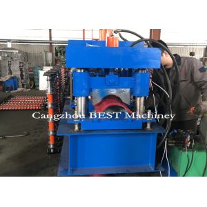 High Efficiency 255mm Ridge Cap Roll Forming Machine With Pressing For Tile