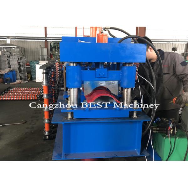 Quality High Efficiency 255mm Ridge Cap Roll Forming Machine With Pressing For Tile wholesale