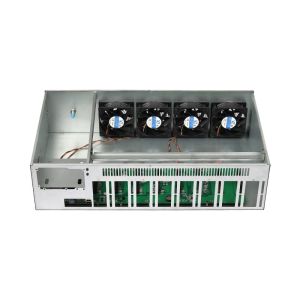 8 GPU Mining Rig Slot Mainframe With High Power Supply And Four Cooling Fan