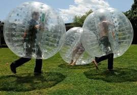 1.5m Transparent Body Zorbing Inflatable Bumper Ball For Adults