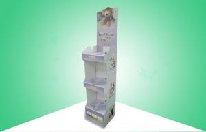Cheap Three Shelf Easy Assembly cardboard card display stand For Promoting Toys for sale