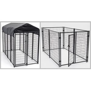Enclosed Heavy Duty Dog Kennel Length Powder Coating 10ft Width 5ft Heigh 6ft