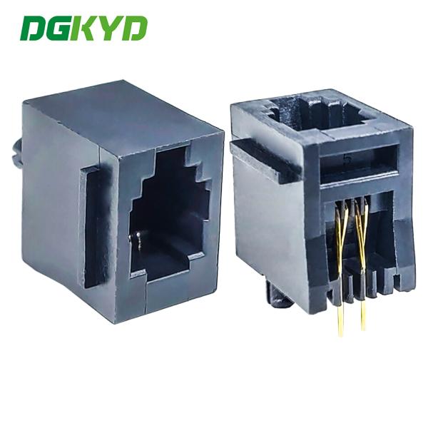 Quality DGKYD5222E1144IWA1DY4 RJ11 eared interface connector network cable socket 6U wholesale
