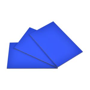 Telecom Blue PE Aluminum Composite Panel 4X8 Shockproof Brush Surface