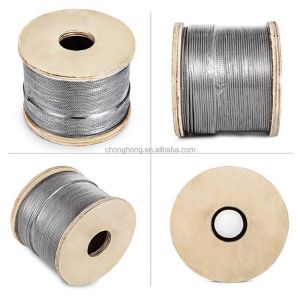 Stainless Steel Cable Wire Rope Slings 500FT 1000FT 1/8" 3/16" 1/4" 7*7 7*19