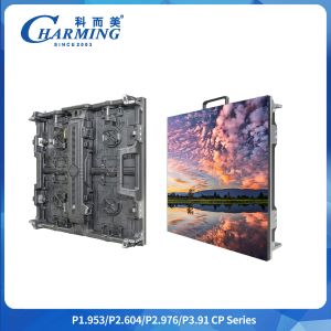 2.6-3.91MM Rectangular Arc 16scans Rgb Modular 3d Video Wall Rental Led Display