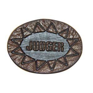 Custom Embossed Leather Eye Patches / self adhesive leather patches